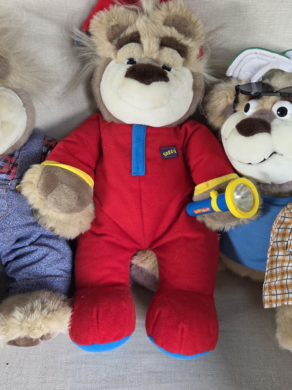 3 Set Vintage Talking bubba tyco stuffed bears